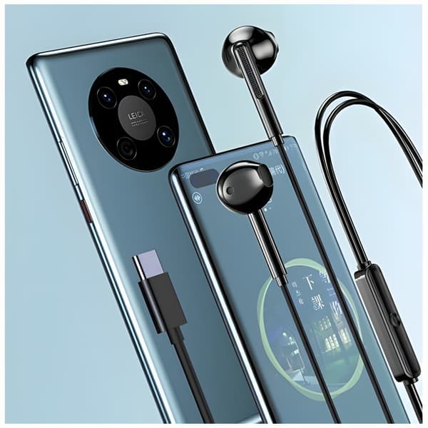 AWEI PC-7T Hörlurar stereo USB-C 1,2 m - Svart