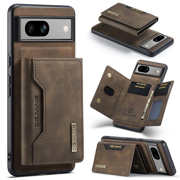 DG.MING M2 Series Mobilskal till Google Pixel 8a Detachable Wallet Brun