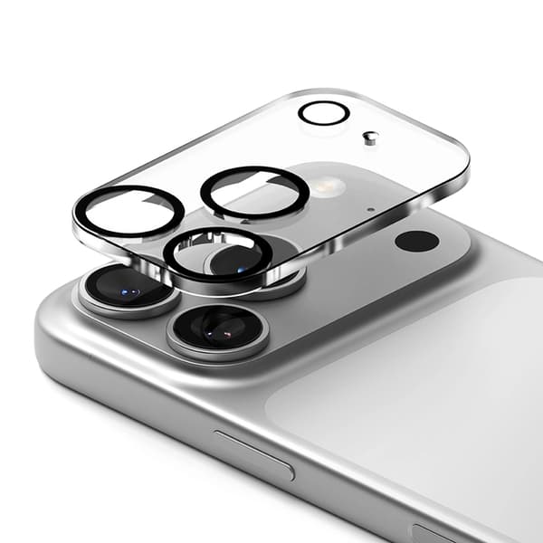 [2-Pack] Ringke kameraomslag hærdet glas til iPhone 17 Pro Max - Sort Svart