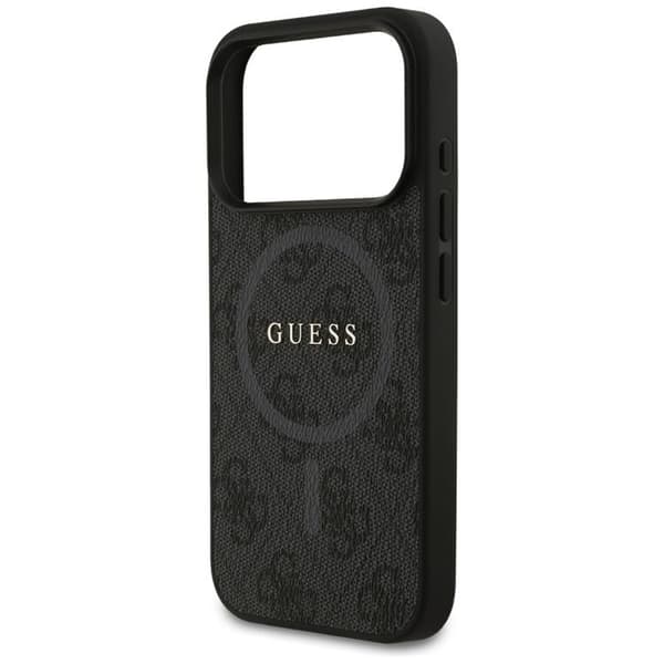Guess telefontaske til iPhone 17 Pro MagSafe 4G Ring Classic Logo - Sort Svart