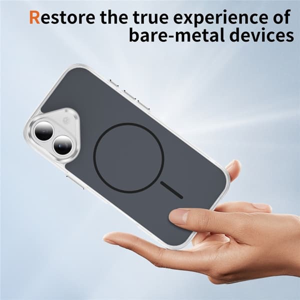 Mobilskal till iPhone 17 MagSafe Skin Touch TPU PC Svart