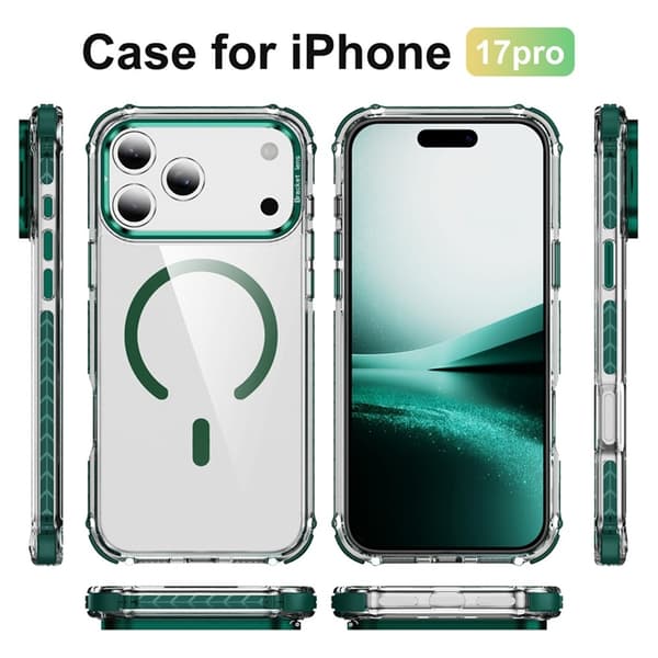 Mobilskal till iPhone 17 Pro MagSafe Kickstand - Grön Grön