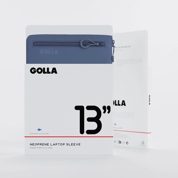 Golla Laptop Etui Metro Neopren 13" - Petroleum Blå