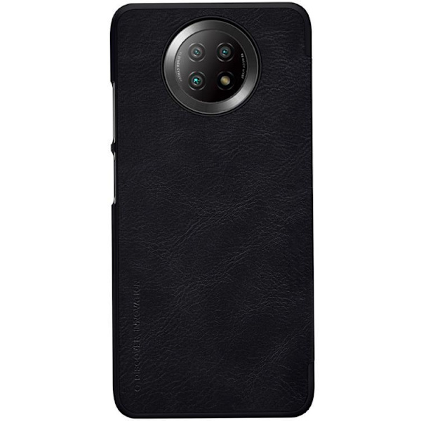 Nillkin Qin Läder Fodral Xiaomi Redmi Note 9T 5G - Svart Svart