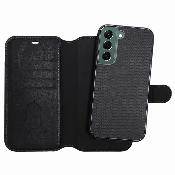 CHAMPION Galaxy S22 Plus Pung Etui Slim 2-i-1 - Sort Svart