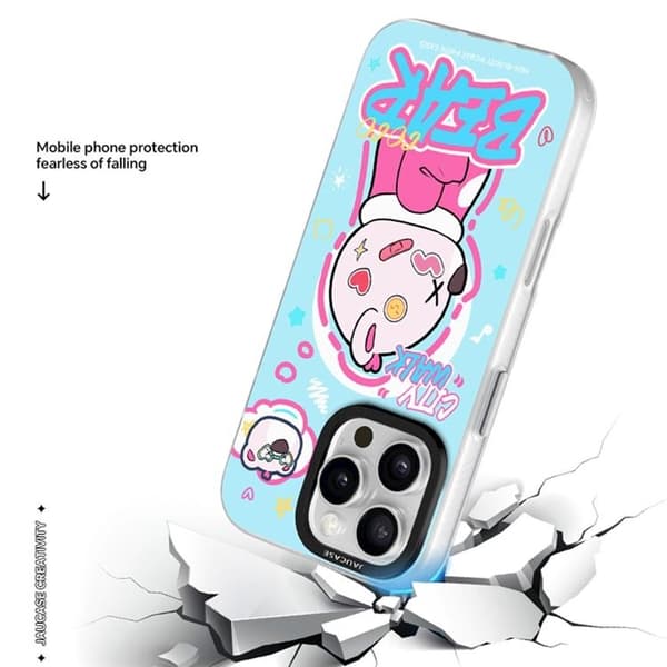 JAUCASE Mobilskal till iPhone 16 Pro Max MagSafe - City Walk Bear Blå