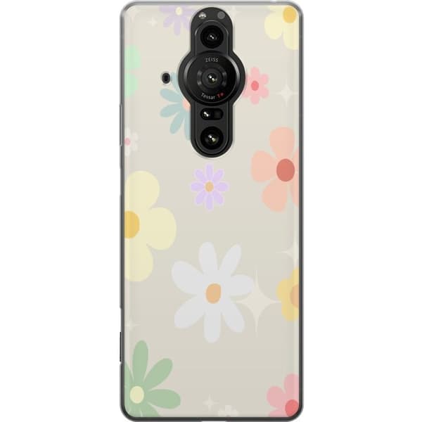 Mobilskal till Sony Xperia Pro-I med fejdande blommor