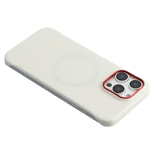 X-LEVEL Mobilskal till iPhone 15 Pro Max Magnetiskt PC + Metall Vit