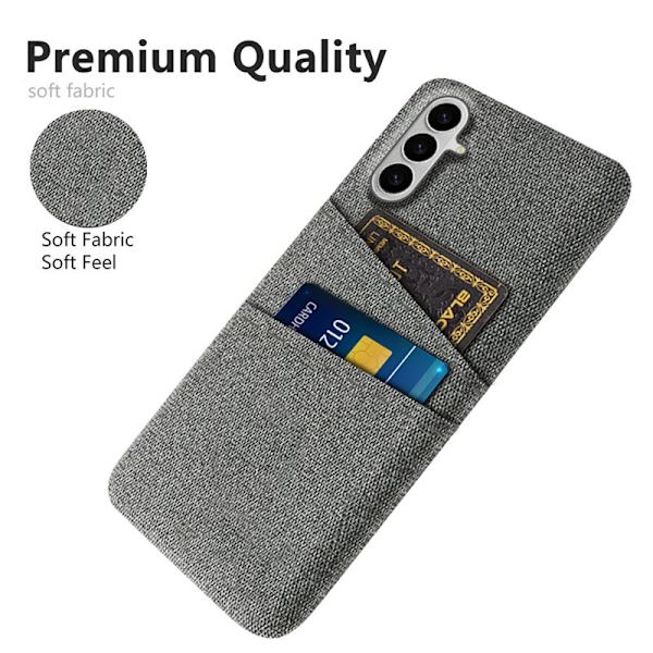 Mobilskal för Samsung Galaxy S26 Plus Kläde + Hård PC - Grå