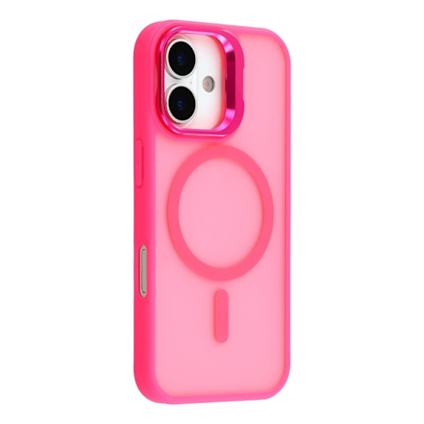 Mobilskal till iPhone 17 MagSafe Lins Kickstandé - Rosa Rosa