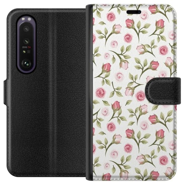 Plånboksfodral till Sony Xperia 1 III med Blommigt