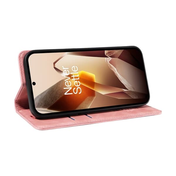 BETOPNICE 003 OnePlus 13 Plånboksfodral i Konstläder - Rosa