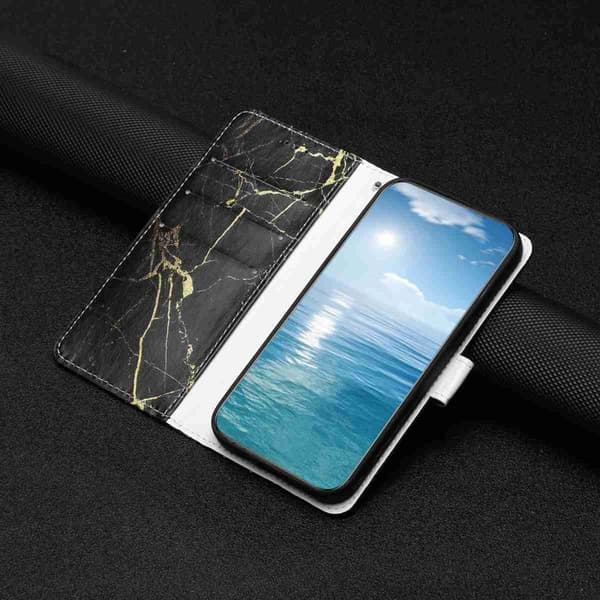 Plånboksfodral för Samsung Galaxy S26 Plus Ställfunktion Konstläder - Svart