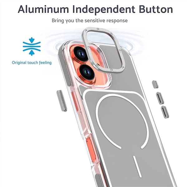 Mobilskal till iPhone 17 MagSafe Dual Färg Shockproof - Grå Grå