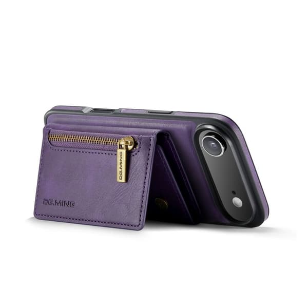 DG.MING M5 Series iPhone Air Plånboksfodral Konstläder Magnetiskt Lila