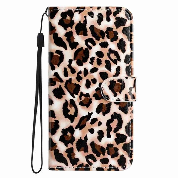 Samsung Galaxy S26 Pro Plånboksfodral Tryckt Konstläder Ställ - Leopard Print