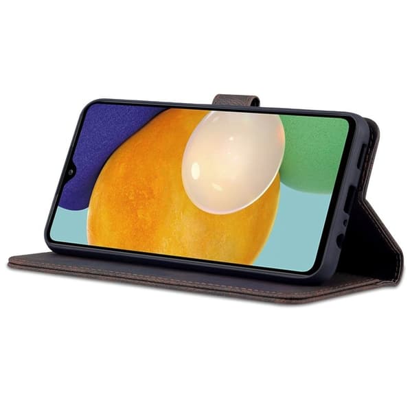 AZNS Samsung Galaxy A13 5G Plånboksfodral Konstläder - Brun