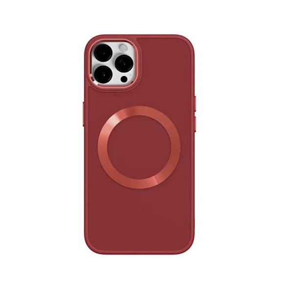 BOOM iPhone 13 Pro Skal Magsafe Liquid Silicone - Röd