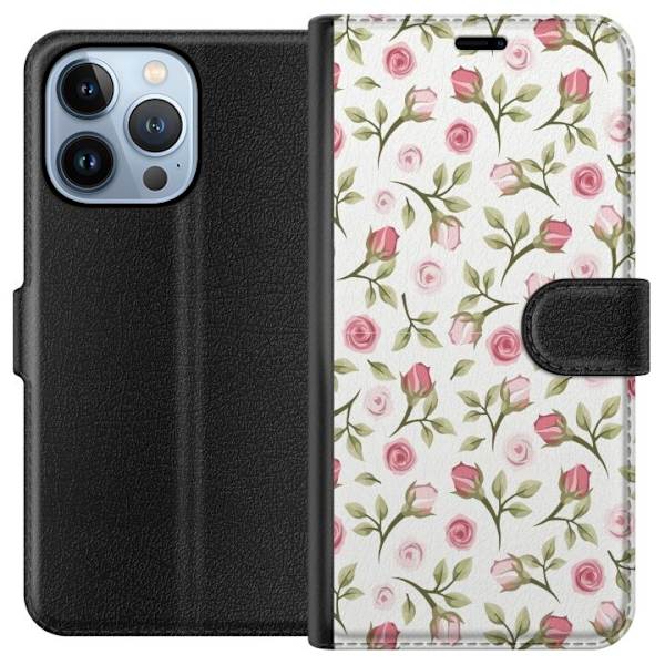 Pungcover til Apple iPhone 13 Pro med Blomstret