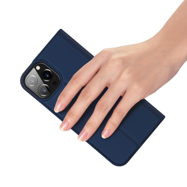 Dux Ducis Skin -sarjan lompakkokotelo iPhone 13 Pro Max - sininen Blue