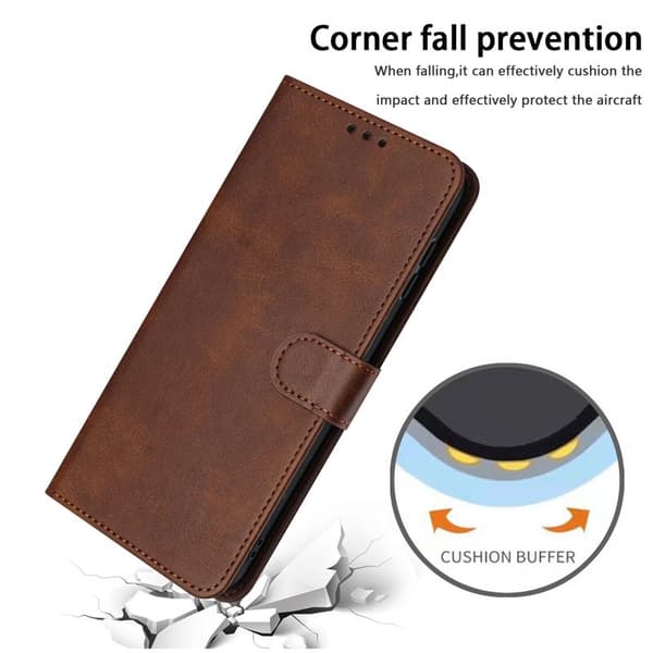 Plånboksfodral för Samsung Galaxy S26 Plus Konstläder Flip - Brun