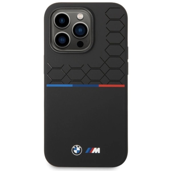 BMW iPhone 15 Pro Mobilskal Magsafe M Silikon Pattern