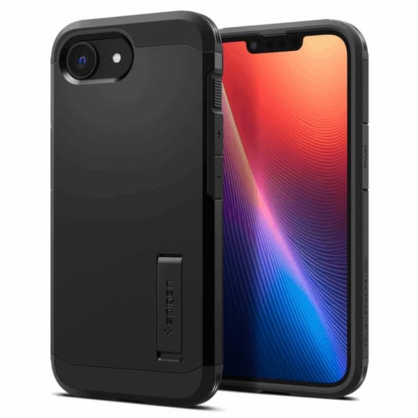 Spigen telefontaske til iPhone 16e Magsafe Tough Armor - Sort Svart
