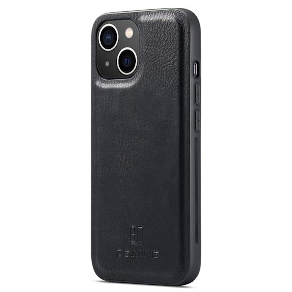 DG.MING iPhone 14 Plus Plånboksfodral Split Detachable Flip - Svart Svart
