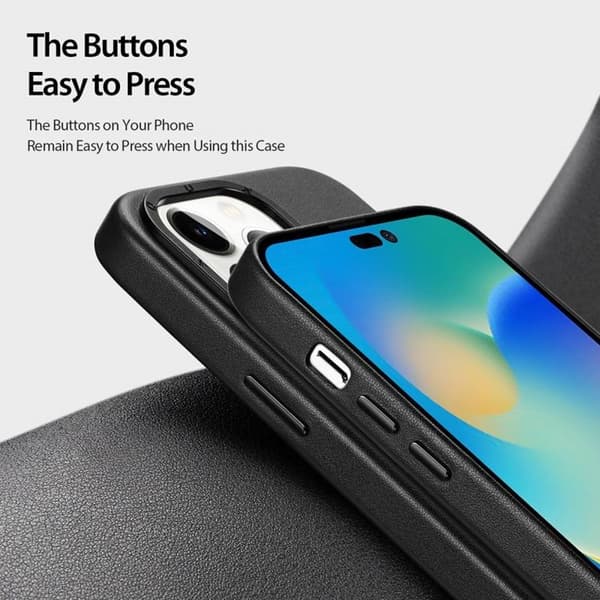 Dux Ducis iPhone 14 Pro -kuori MagSafe Grit - Musta Black