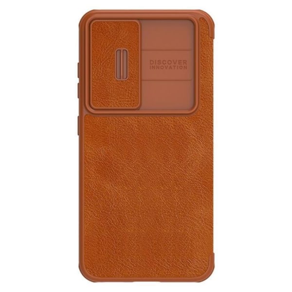 Nillkin Galaxy S23 Plus Plånboksfodral Qin Läder Pro - Brun