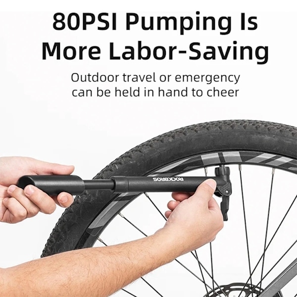 Rockbros Cykelpump - Svart