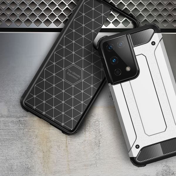 Armor Guard cover til Samsung Galaxy S21 Ultra - Sølv Silver
