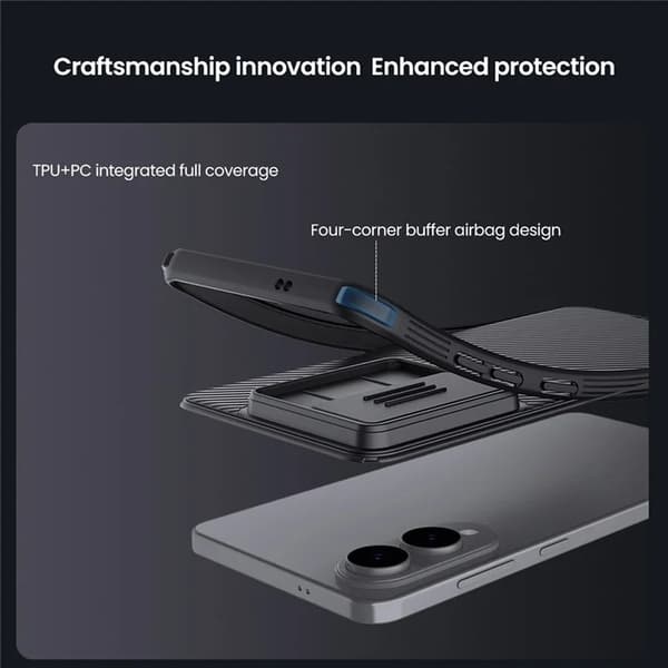 Nillkin Mobilskal till Galaxy S25 Edge CamShield Pro - Blå Blå