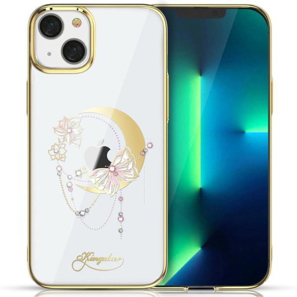 Kingxbar Butterfly Moon Series Cover iPhone 13 Pro - Guld Yellow