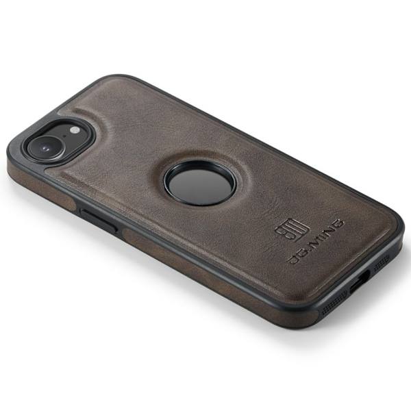 DG.MING Mobilskal till iPhone 16e Anti-Drop Läder Coated - Brun