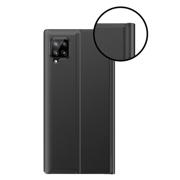 Galaxy A22 4G -puhelinkotelo Sleep Smart Window - Sininen Blå