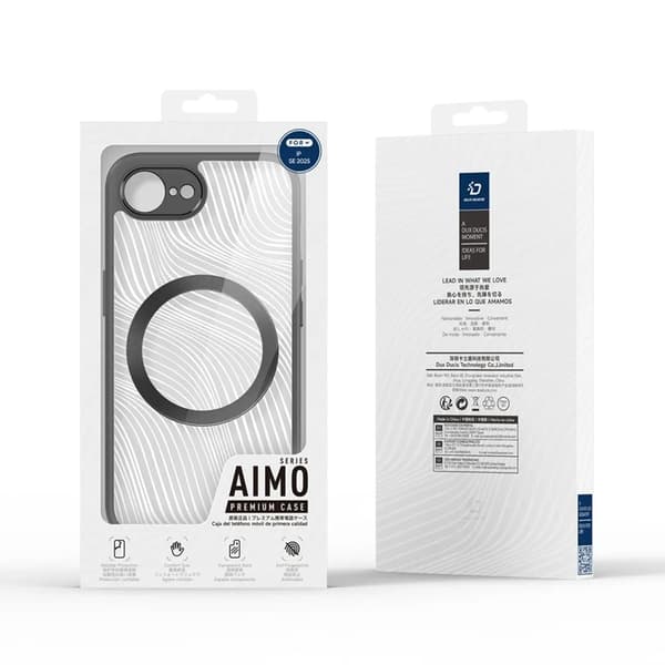 Dux Ducis Telefontaske til iPhone 16e Magsafe Aimo - Sort Black