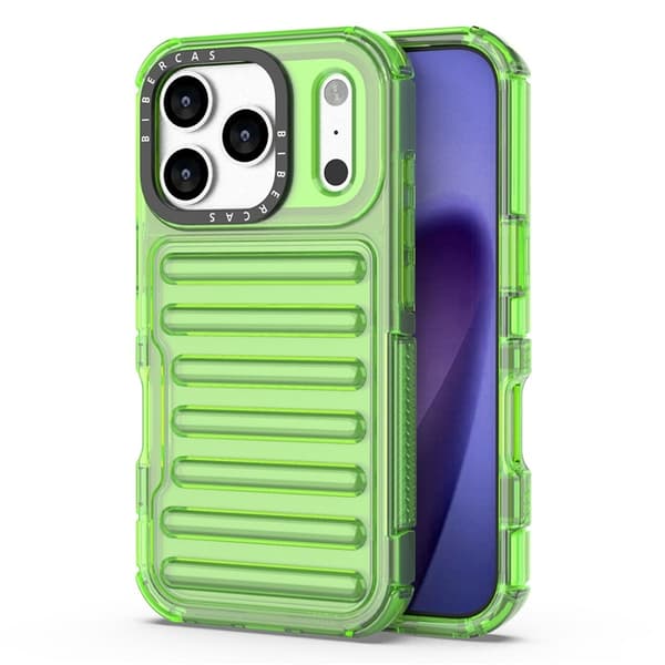 Mobilskal till iPhone 17 Pro Max Stripe Design Detachable - Grön Grön