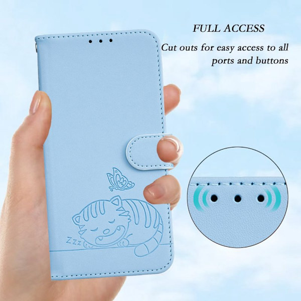 Plånboksfodral för Samsung Galaxy S26 Plus RFID Blocking - Ljusblå