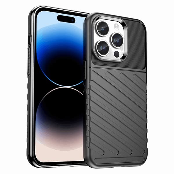 iPhone 15 Pro -kännykkäkuori Thunder Armored - Musta Black
