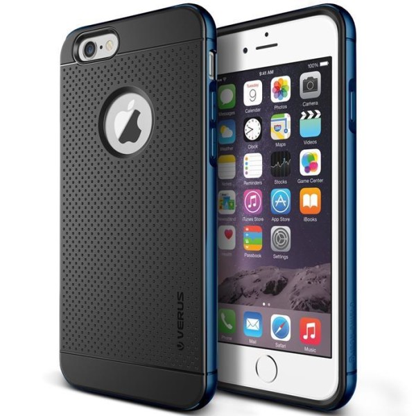 Verus Iron Shield Aluminum Metal Frame Skal till Apple iPhone 6(S) Plus (Blå) Blå