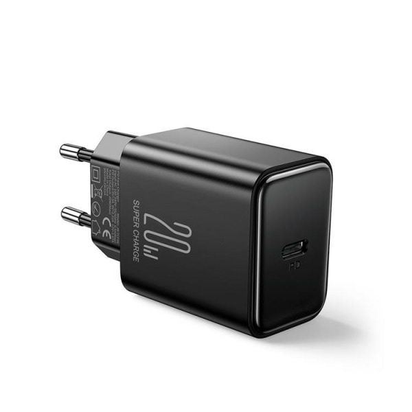 Joyroom PD Väggladdare USB-C 20W Lightning Kabel - Svart Svart