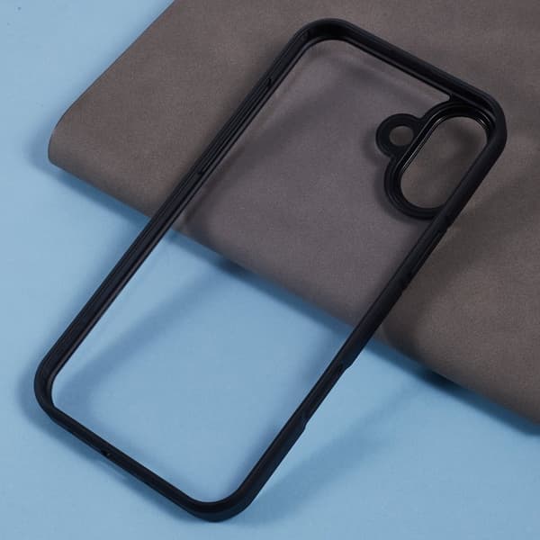 X-LEVEL Mobilskal till iPhone 16 Akryl+Silicone Anti-Scratch Svart