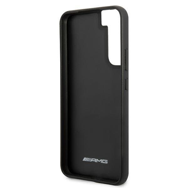 Mercedes Ægte Læder Debossed Skal Galaxy S22 Plus - Sort Black