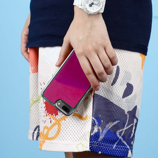 Liquid Neon Sand skal till iPhone 7 Plus & iPhone 8 Plus - Violet Lila