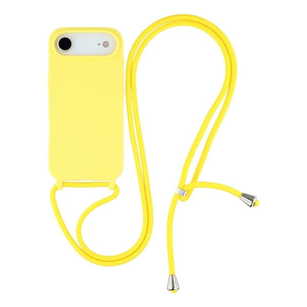 Mobilskal till iPhone Air TPU Shockproof med Lanyard - Gul Gul