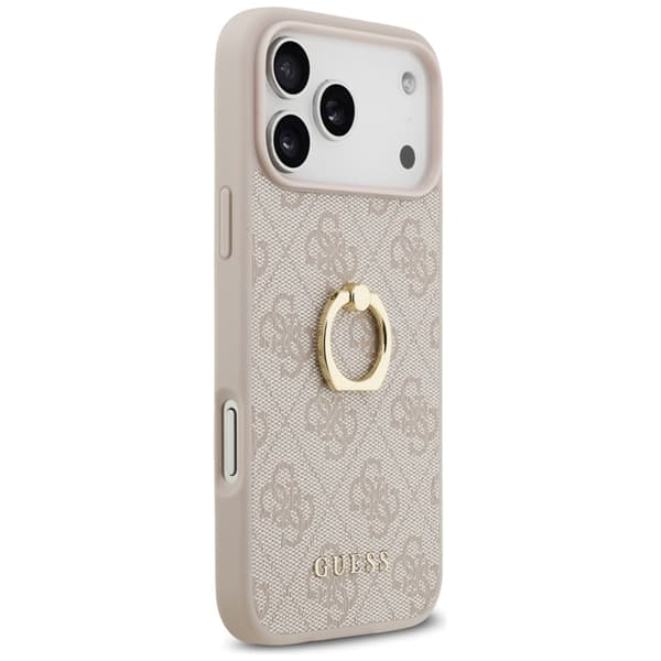 Guess Mobilskal till iPhone 17 Pro Max Ringställ - Rosa Rosa