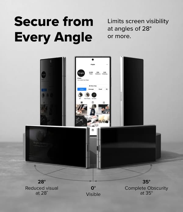 [2-Pack] Ringke Galaxy Z Fold 8 Ultra Skärmskydd Härdat Glas Privacy