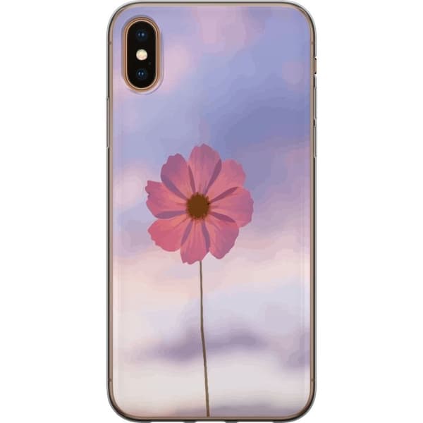 Mobilskal till Apple iPhone XS med Rosa blomma