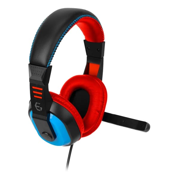 EGOGEAR Headset Trådat 3.5mm för NSW SHS10 - Röd/Blå